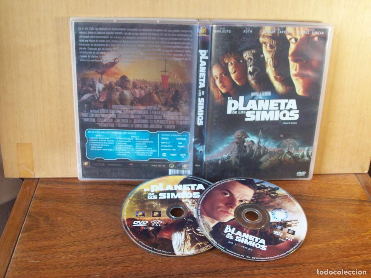 Cine: EL PLANETA DE LOS SIMIOS - MARK WAHBERG - TIM ROTH - HELENA BONHAM CARTER - DOBLE DVD