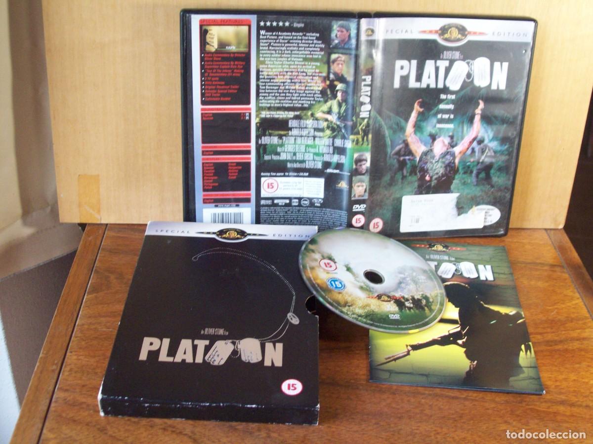 Cine: PLATOON - TOM BERENGER - WILLEN DAFUE - CHARLIE SHEEN - DVD EDICION ESPECIAL EN ESTUCHE CARTON