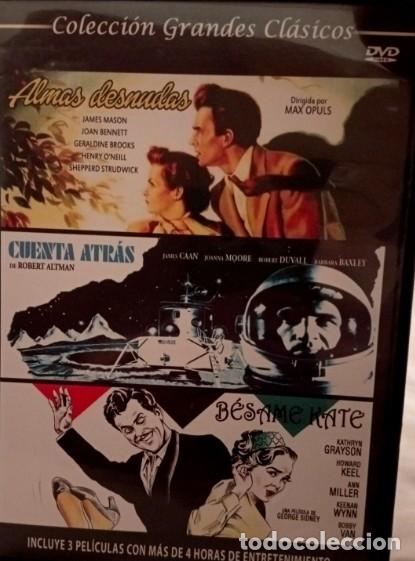 Cinema: Almas Desnudas - Cuenta Atr&aacute;s - B&eacute;same Kate - Colecci&oacute;n Grandes Cl&aacute;sicos DVD Como nuevo