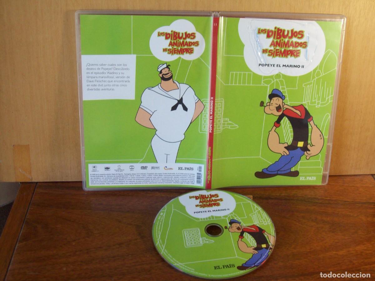 Cine: POPEYE EL MARINO II - LOS DIBUJOS ANIMADOS DE SIEMPRE - DVD CAJA FINA PERIODICO EL PAIS