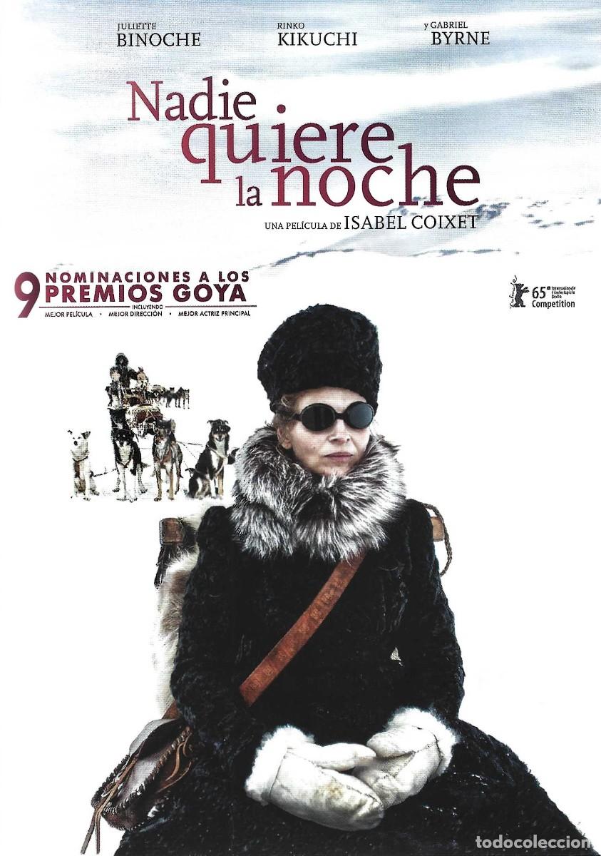 Cine: NADIE QUIERE LA NOCHE JULIETTE BINOCHE
