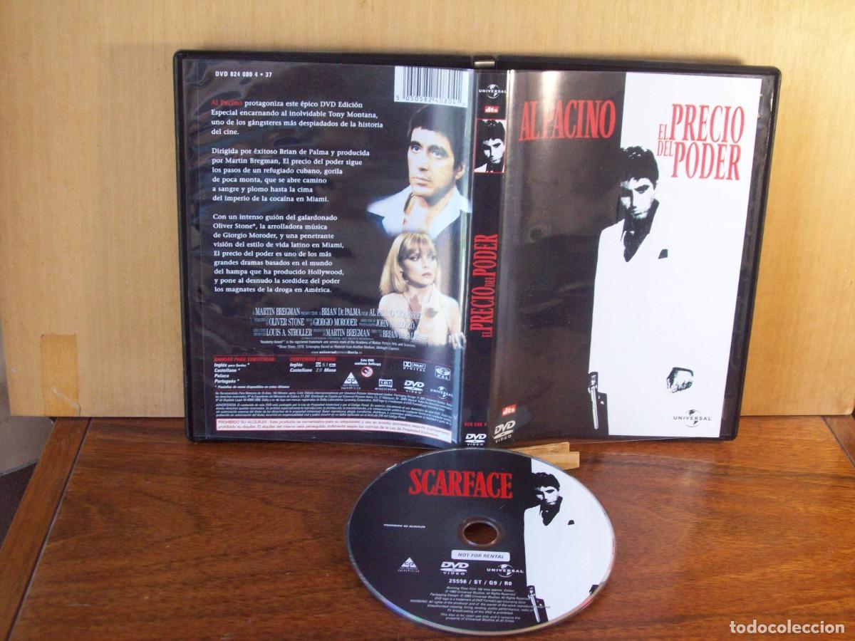 Cine: EL PRECIO DEL PODER - AL PACINO - OLIVER STONE - GIORGIO MORODER - DVD