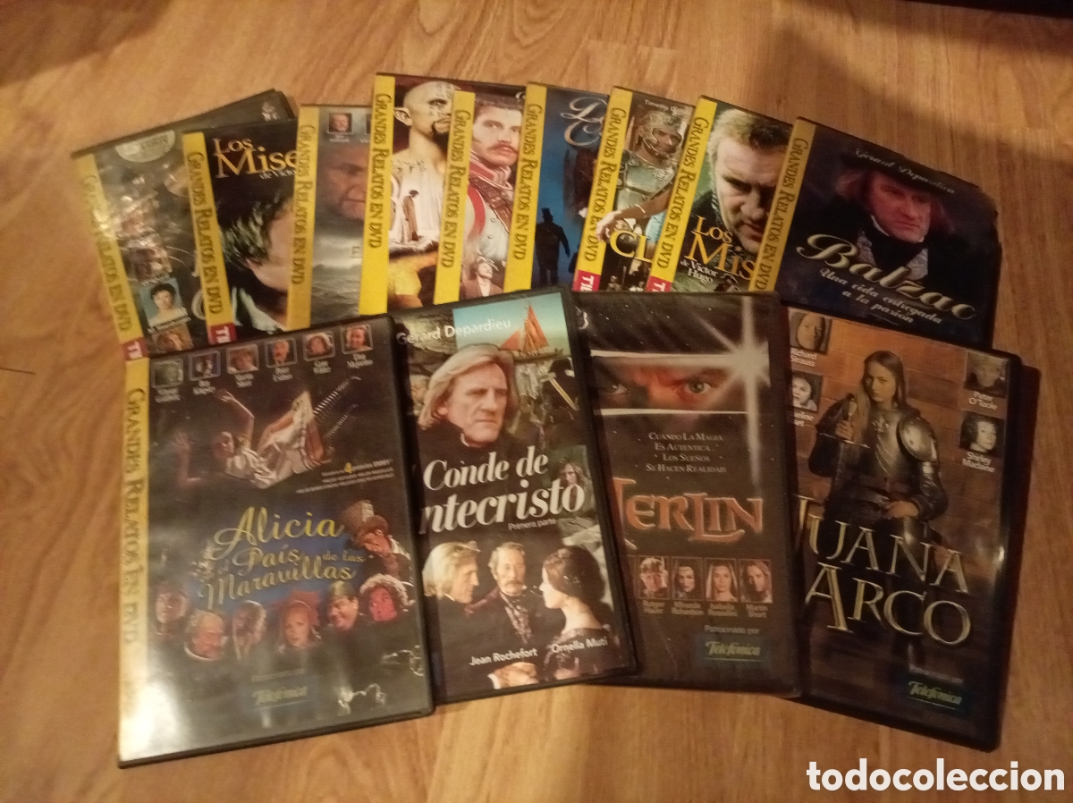 Cine: Lote 12 Pel&iacute;culas DVD - Colecci&oacute;n Grandes Relatos (Revista Tiempo)