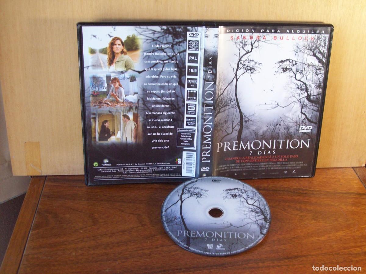Cine: PREMONITION 7 DIAS - SANDRA BULLOCK - JULIAN McMAHON - DVD EDICION ALQUILER