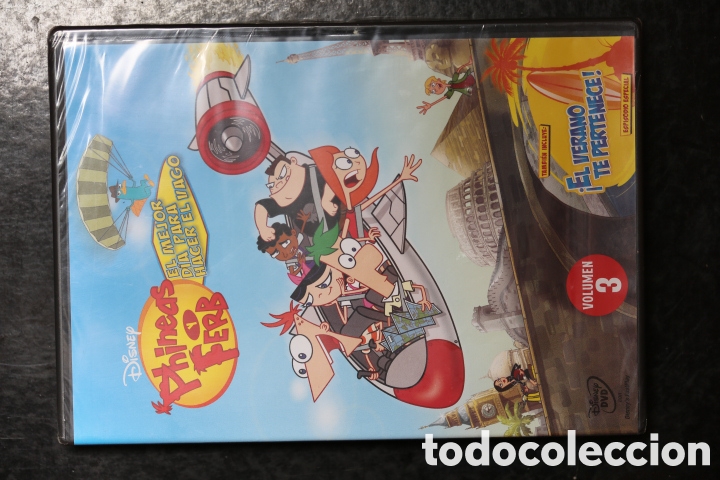 Cine: DVD precintado. PHINEAS Y FERB: El Mejor d&iacute;a Para Hacer Vago. Disney. Nuevo a estrenar.
