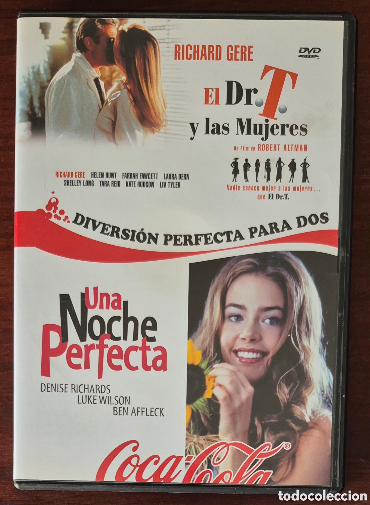 Cine: DVDx2 - (DIVERSION PERFECTA PARA DOS CON COCA COLA) UNA NOCHE PERFECTA / EL DR. T. Y LAS MEJERES