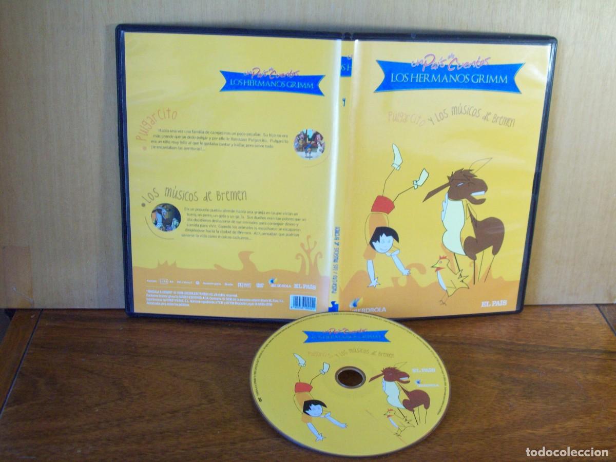 Cine: PULGARCITO Y LOS MUSICOS DE BREMEN - UN PAIS DE CUENTOS DE LOS HERMANOS GRIMM - DVD CAJA FINA