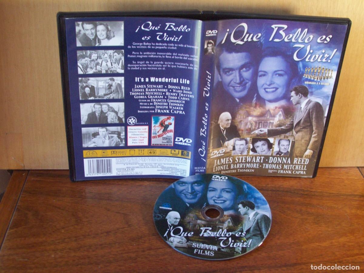 Cinema: QUE BELLO ES VIVIR - JAMES STEWART - DONNA REED - LIONEL BARRYMORE - THOMAS MITCHELL - DVD