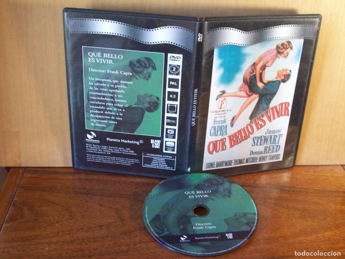 Cine: QUE BELLO ES VIVIR - JAMES STEWART - DONNA REED - DVD CAJA FINA EN BLANCO Y NEGRO