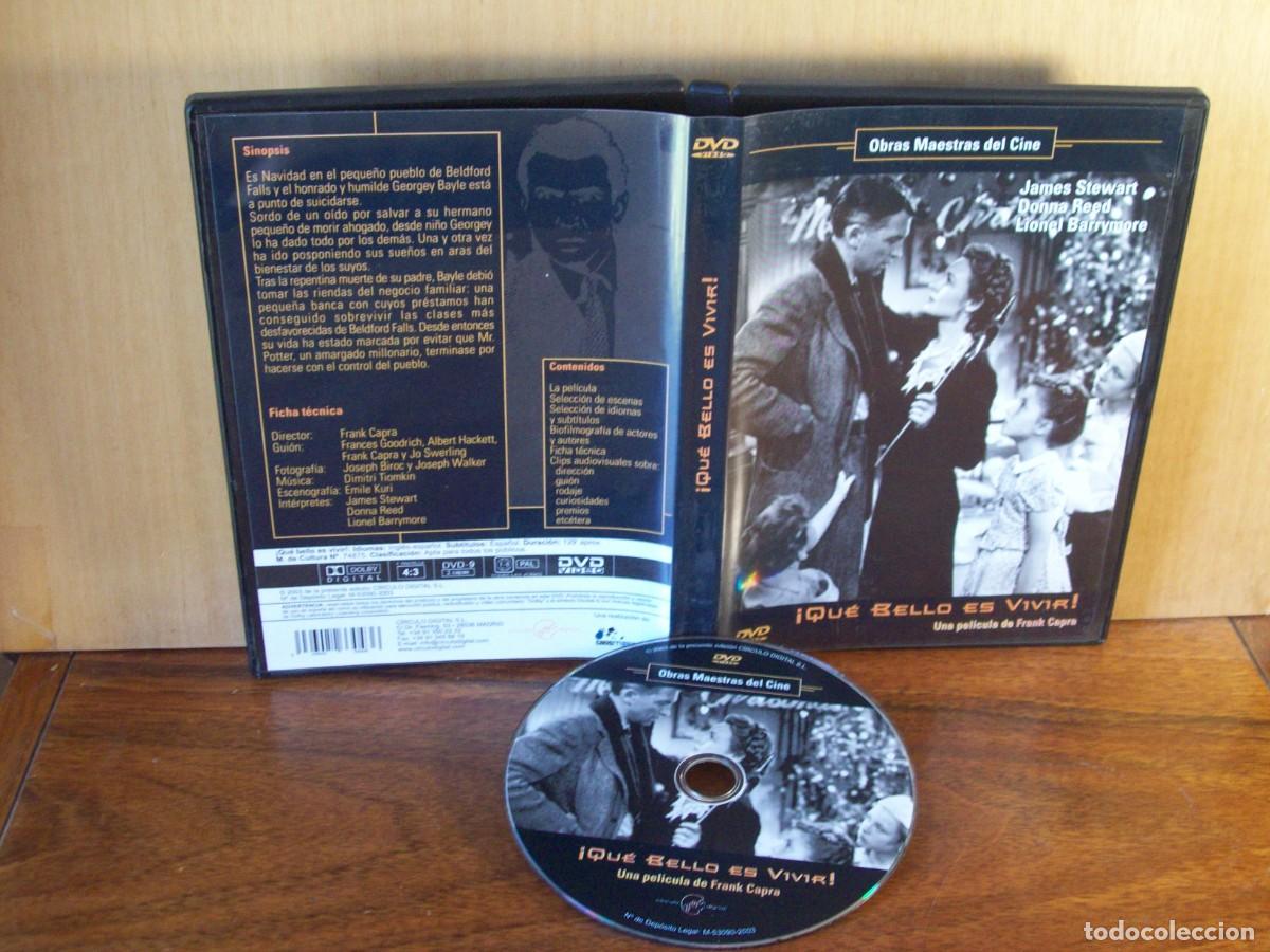 Cine: QUE BELLO ES VIVIR - JAMES STEWART - DONNA REED - DVD EN BLANCO Y NEGRO
