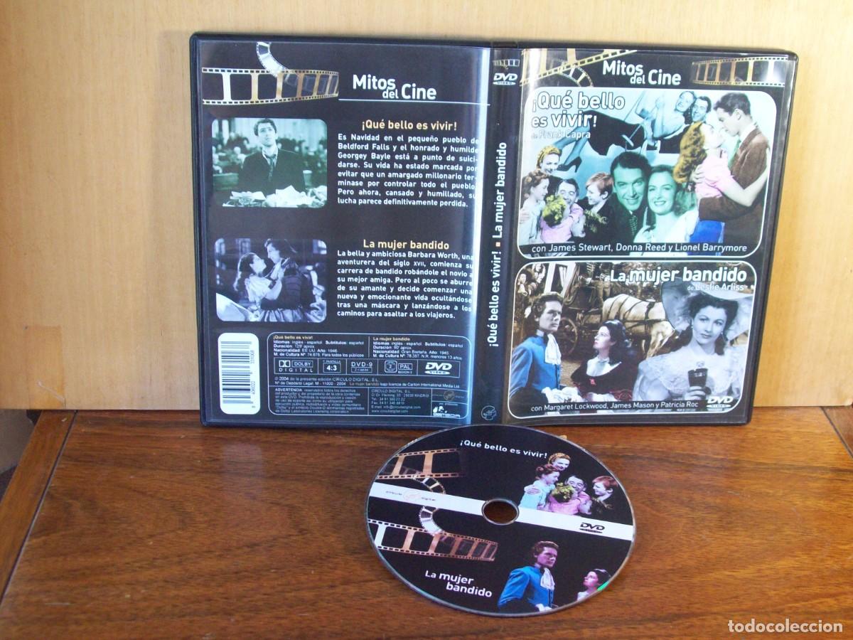 Cine: QUE BELLO ES VIVIR DIRIGIDA POR FRANK CAPRA + LA MUJER BANDIDO DE LESLIE ARLISS - DVD