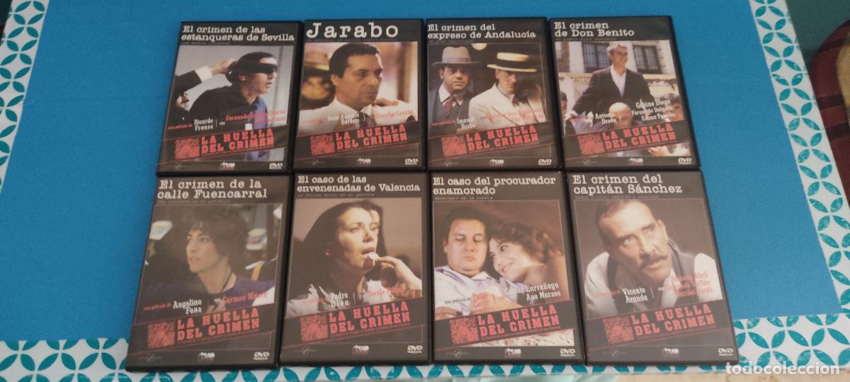 Cine: LOTE DE 8 PELICULAS DVD TRAS LA HUELLA DEL CRIMEN JARABO EL CRIMEN DE DON BENITO ETC