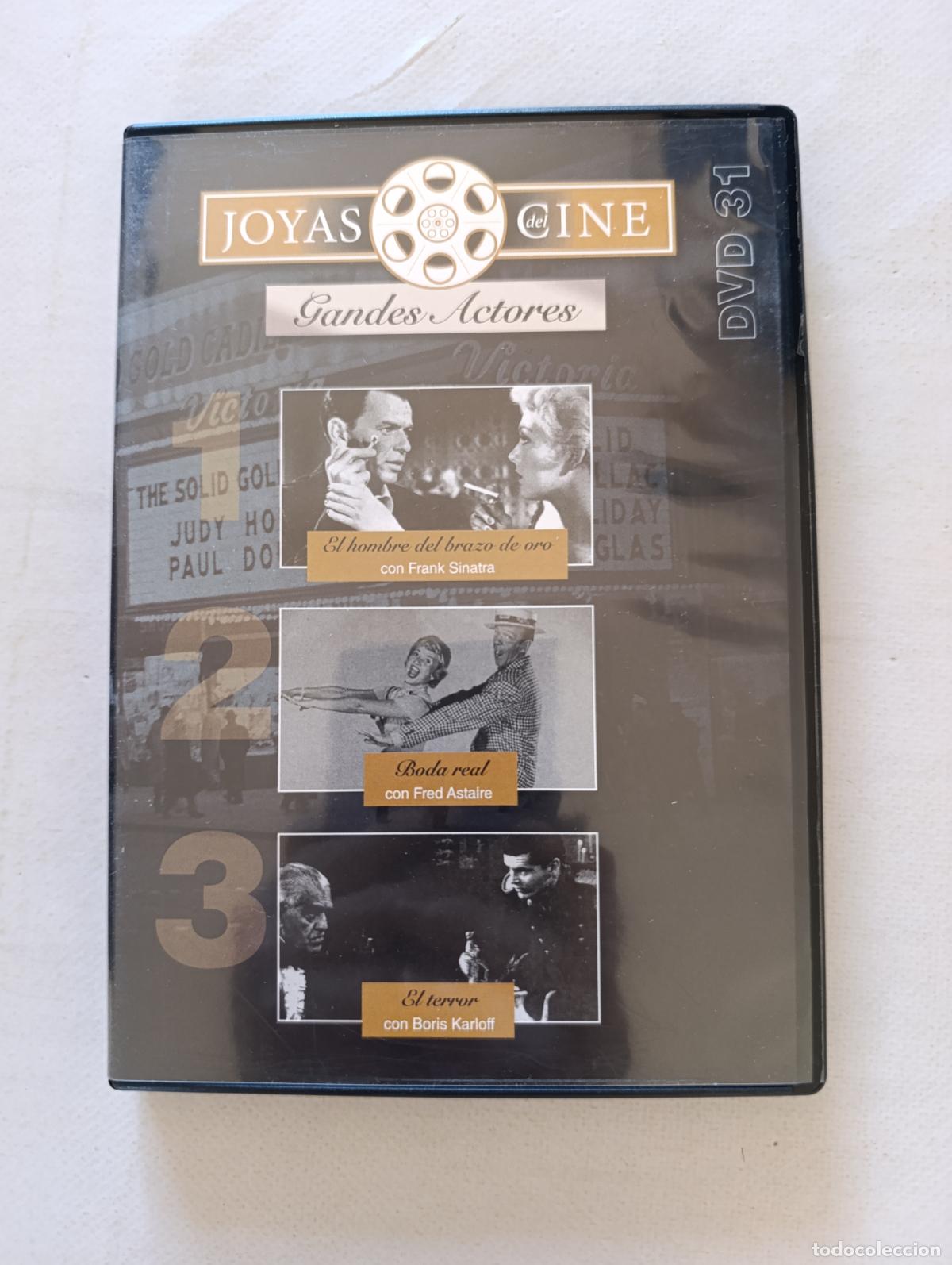 Cine: DVD EL HOMBRE DEL BRAZO DE ORO / BODA REAL / EL TERROR - CINE DE GRANDES ACTORES (R6)