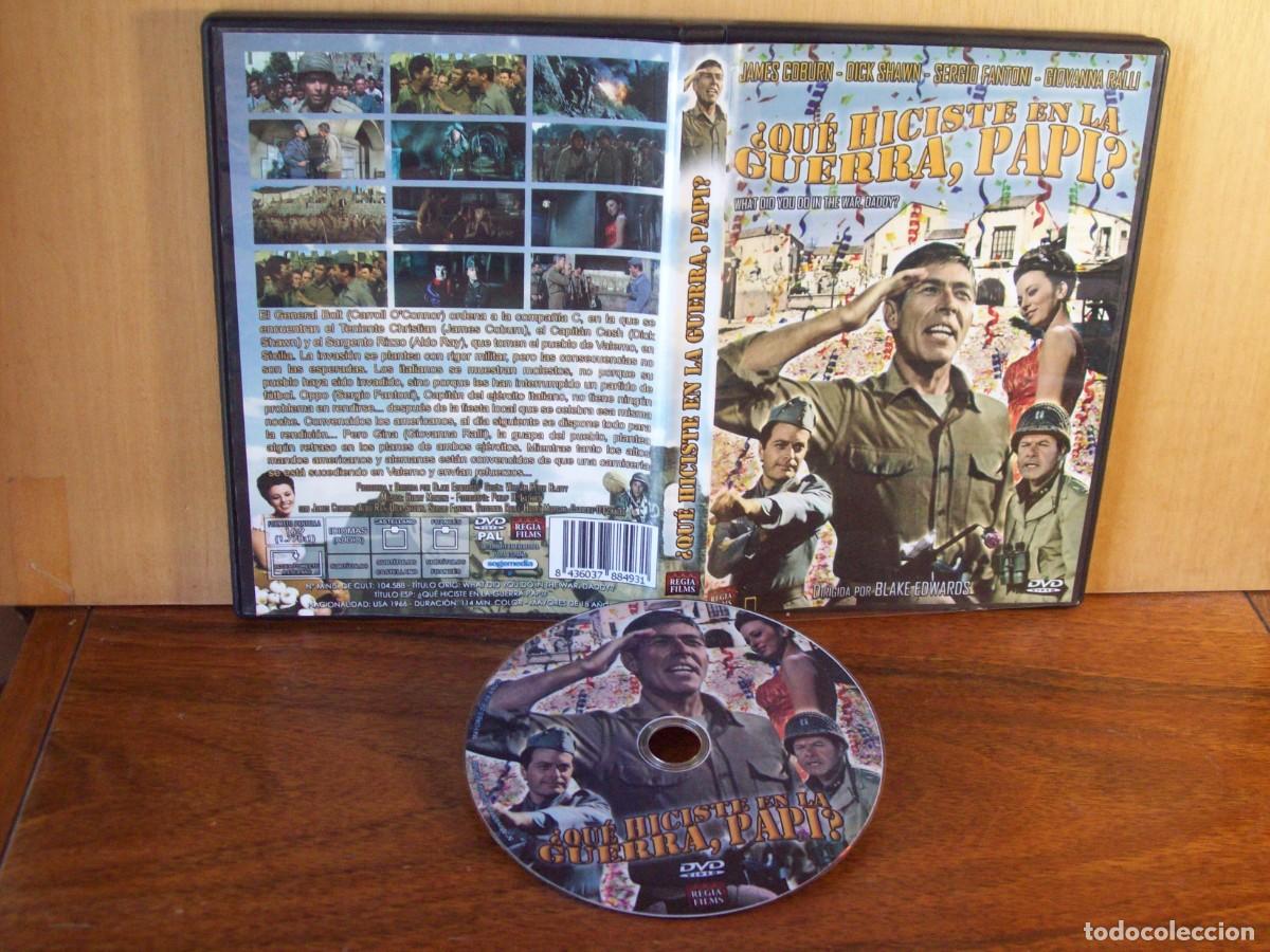 Cine: QUE HICISTE EN LA GUERRA PAPI - JAMES COBURN - DICK SJAWN - SERGIO FANTONI - DVD