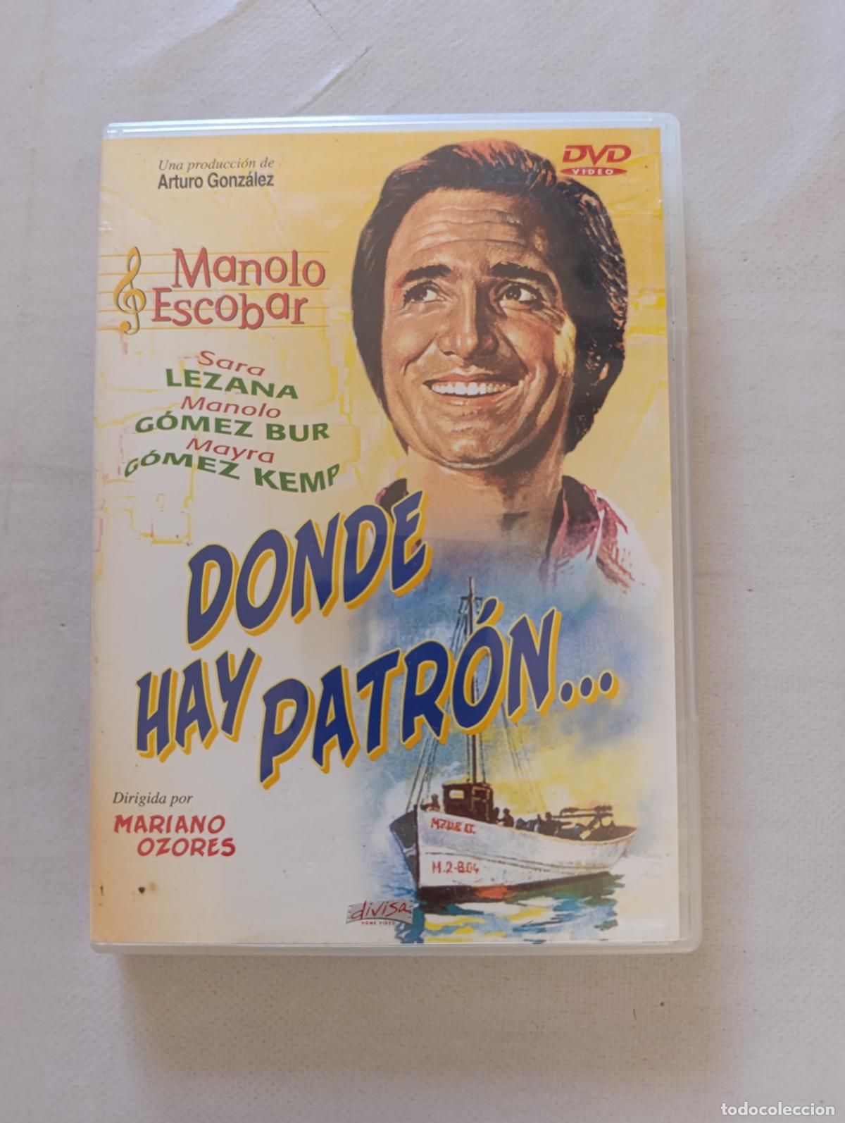 Cine: DVD DONDE HAY PATRON... - MANOLO ESCOBAR (S6)