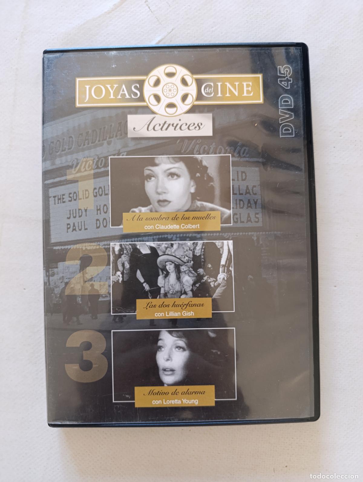 Cine: DVD A LA SOMBRA DE LOS MUELLES / LAS DOS HUERFANAS / MOTIVO DE ALARMA - CINE ACTRICES (W6)