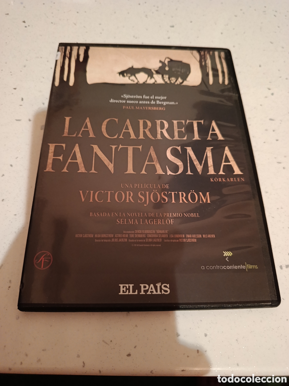 Cine: Dvd. La carreta fantasma. Victor Sj&ouml;str&ouml;m. Pel&iacute;cula de culto.