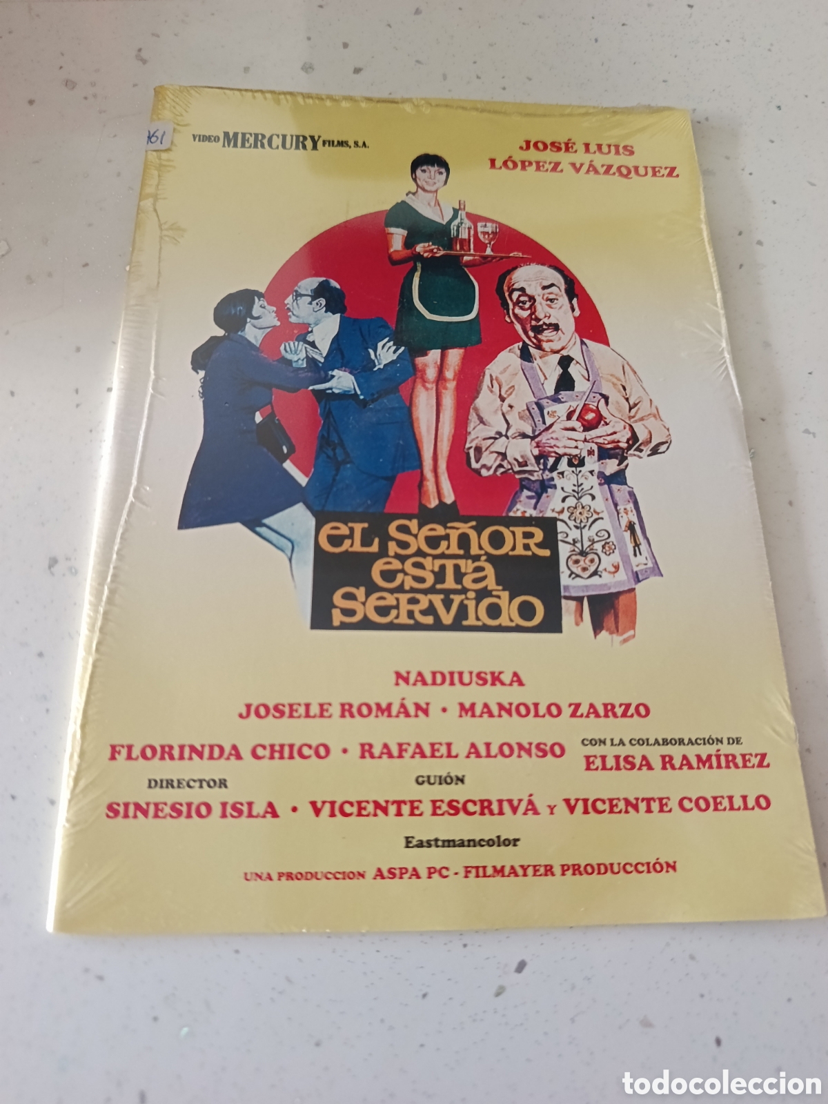Cine: Dvd. El se&ntilde;or est&aacute; servido. Con Nadiuska y Jos&eacute; Luis L&oacute;pez V&aacute;zquez. Precintado.