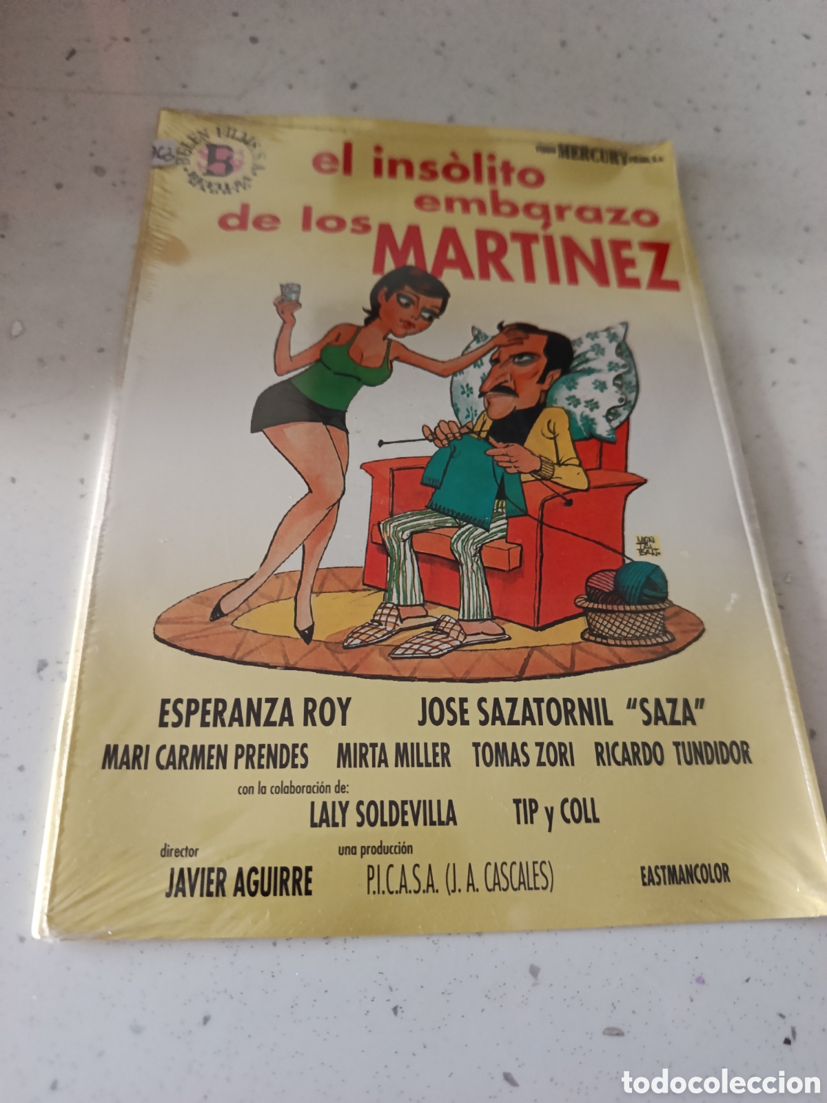 Cine: Dvd. El ins&oacute;lito embarazo de los Mart&iacute;nez. Con Esperanza Roy y Zaza. Precintado.