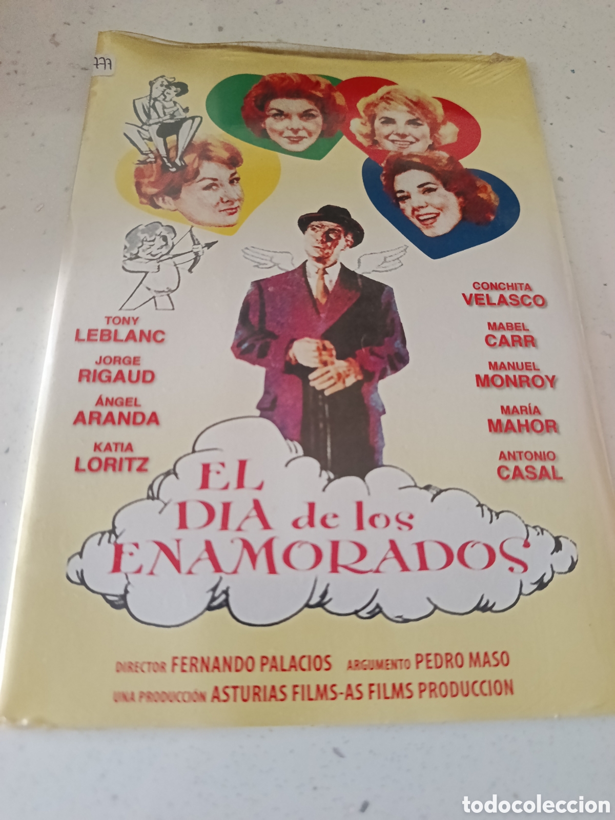 Cine: Dvd. El d&iacute;a de los enamorados. Con Tony Leblanc y Concha Velasco.
