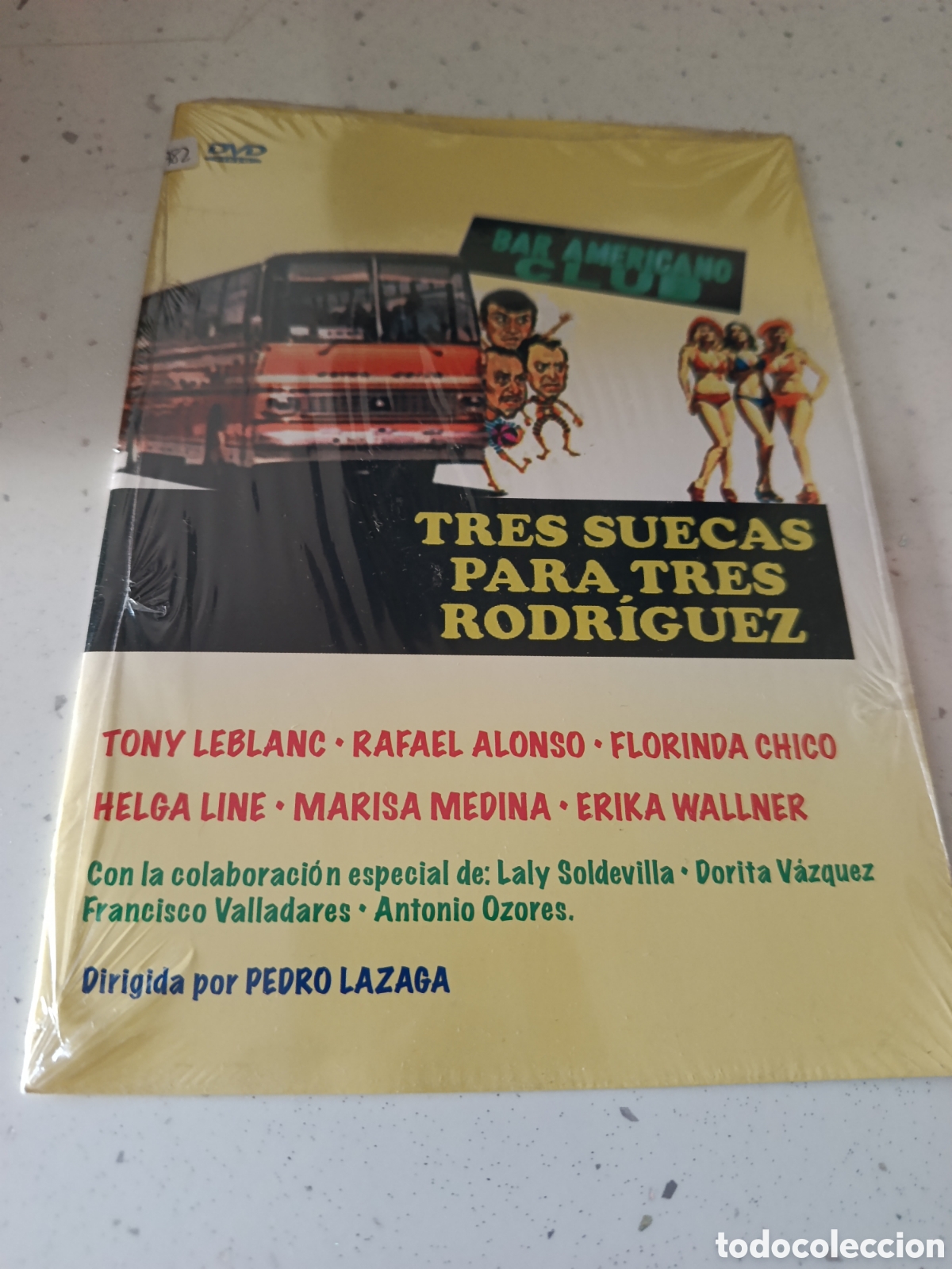 Cine: Dvd. Tres suecas para tres rodr&iacute;guez. Tony Leblanc y Florinda Chico. Precintado.