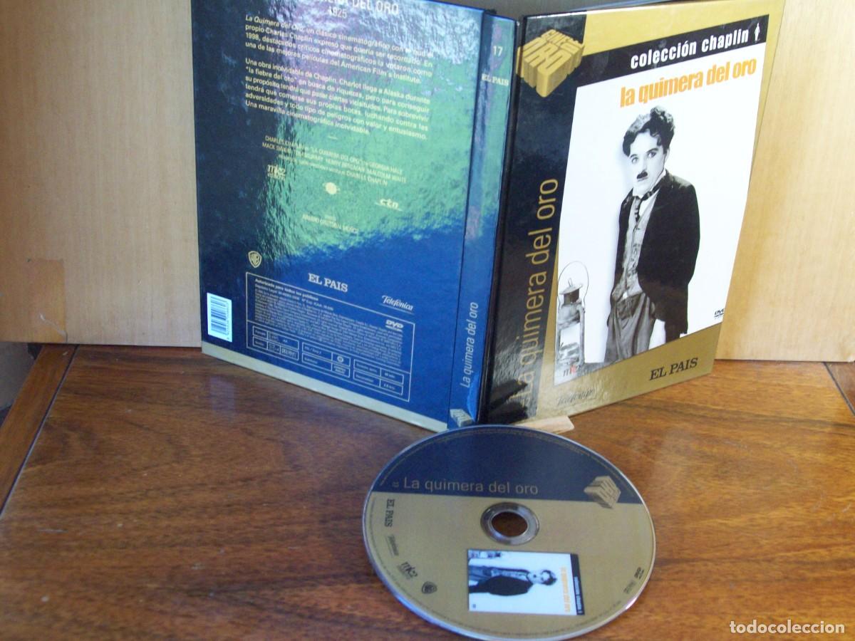 Cine: LA QUIMERA DEL ORO - CHARLES CHAPLIN - DVD TAPAS DURAS CON LIBRETO DE 60 PAGINAS