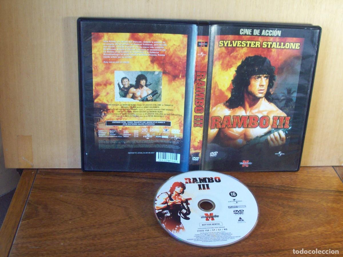 Cine: RAMBO III - SYLVESTER STALLONE -SHELDON LETTICH - MUSICA DE JERRY GOLDSMITH - DVD