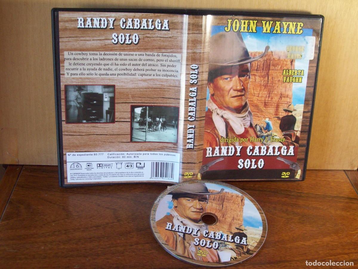 Cine: RANDY CABALGA SOLO - JOHN WAYNE - DVD EN BLANCO Y NEGRO