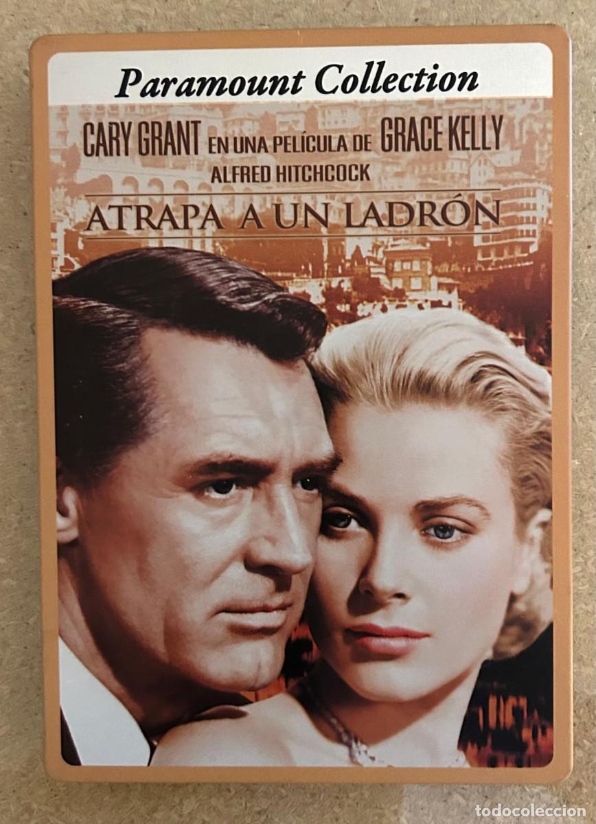 Cine: DVD -ATRAPA A UN LADR&Oacute;N - CAJA MET&Aacute;LICA - GARY GRANT - GRACE KELLY
