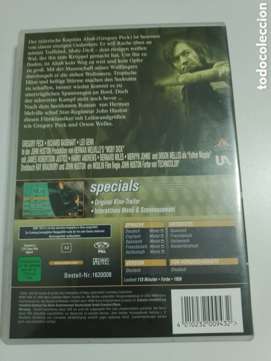 Cine: MOBY DICK - GREGORY PECK - DVD - Foto 2