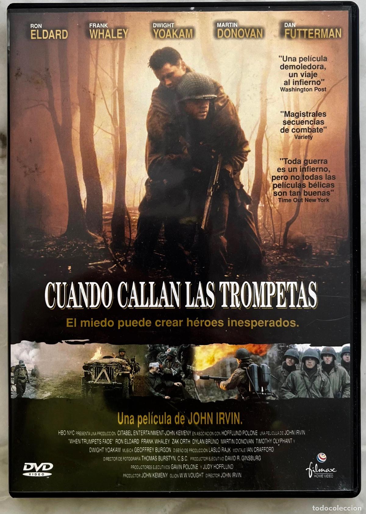 Cine: CUANDO CALLAN LAS TROMPETAS.RON ELDARD. FRANK WHALEY. JOHN IRVIN. DVD CON LIBRETO