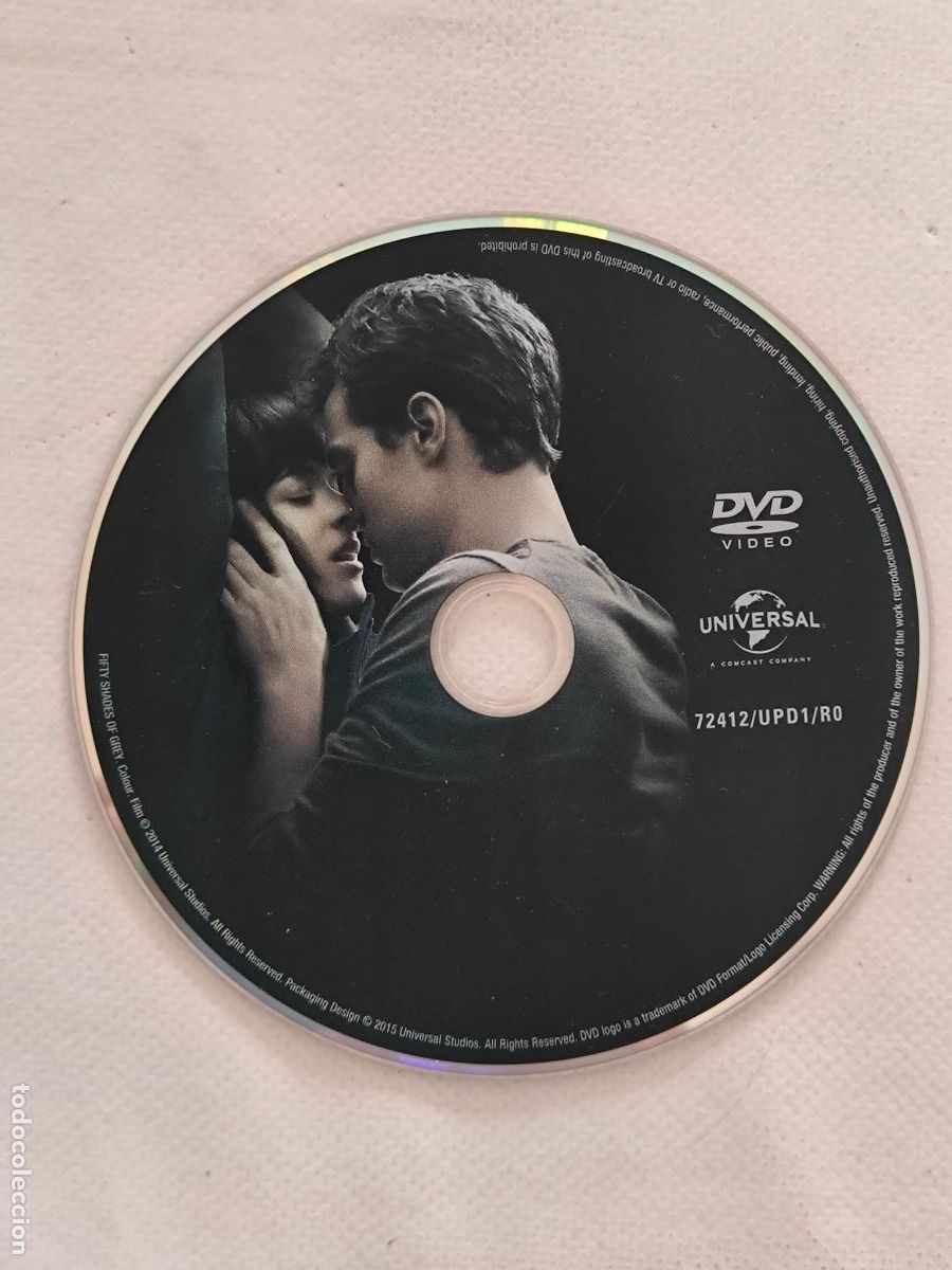 Cine: DVD CINCUENTA SOMBRAS DE GREY - SOLO DISCO - SIN CAJA NI CARATULA (V6)