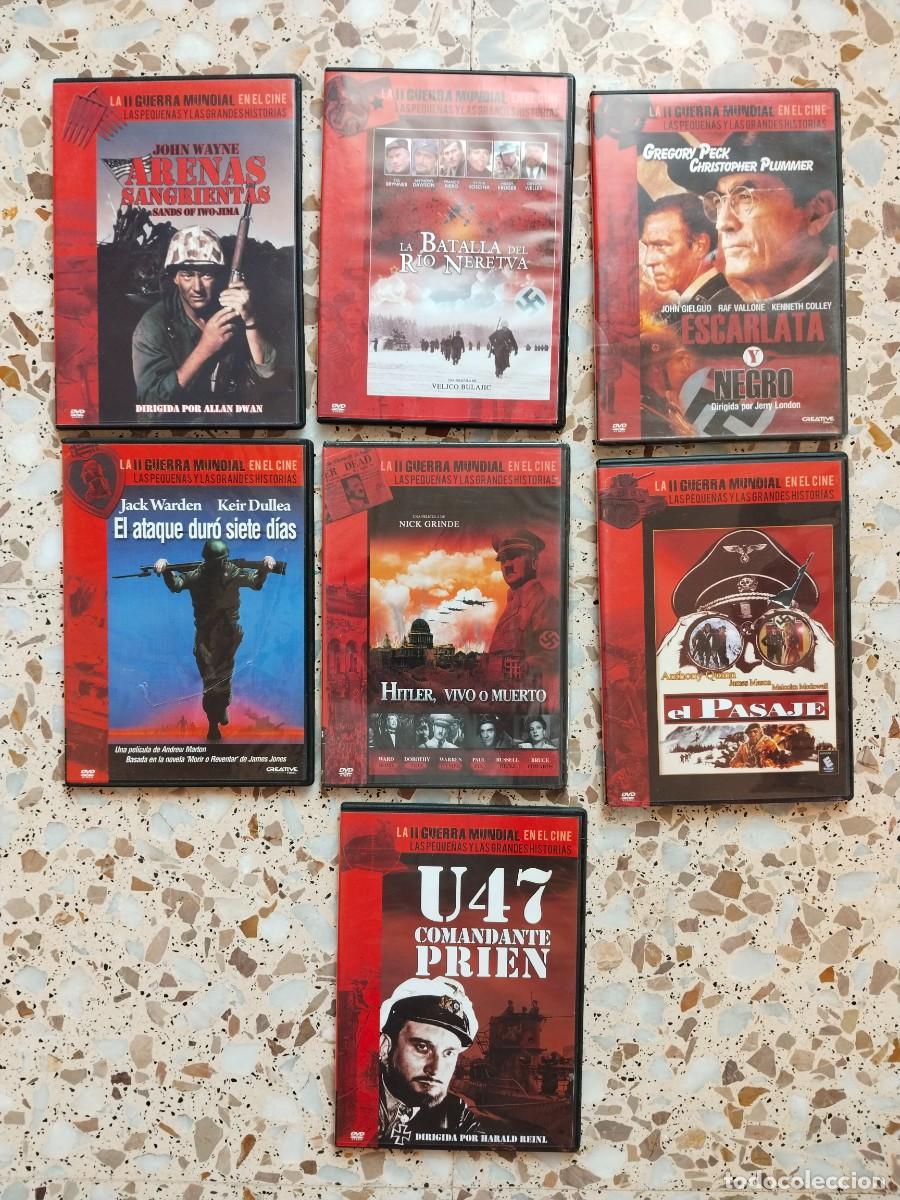 Cine: 7 DVD SEGUNDA GUERRA MUNDIAL. PRECIO TOTAL 7 EUROS + 5 EUROS ENV&Iacute;O.