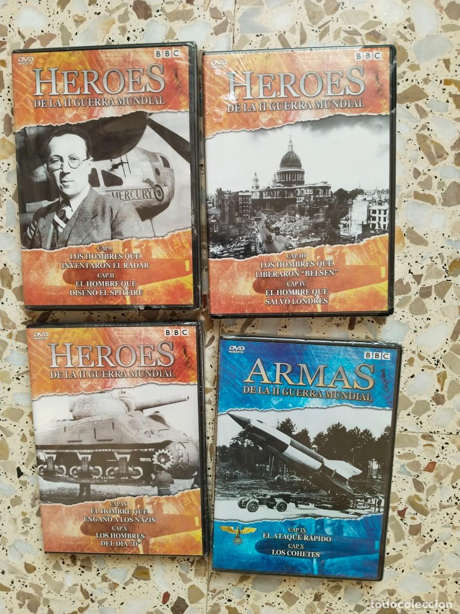 Cine: 4 DVD SEGUNDA GUERRA MUNDIAL. COLECCI&Oacute;N HEROES Y ARMAS