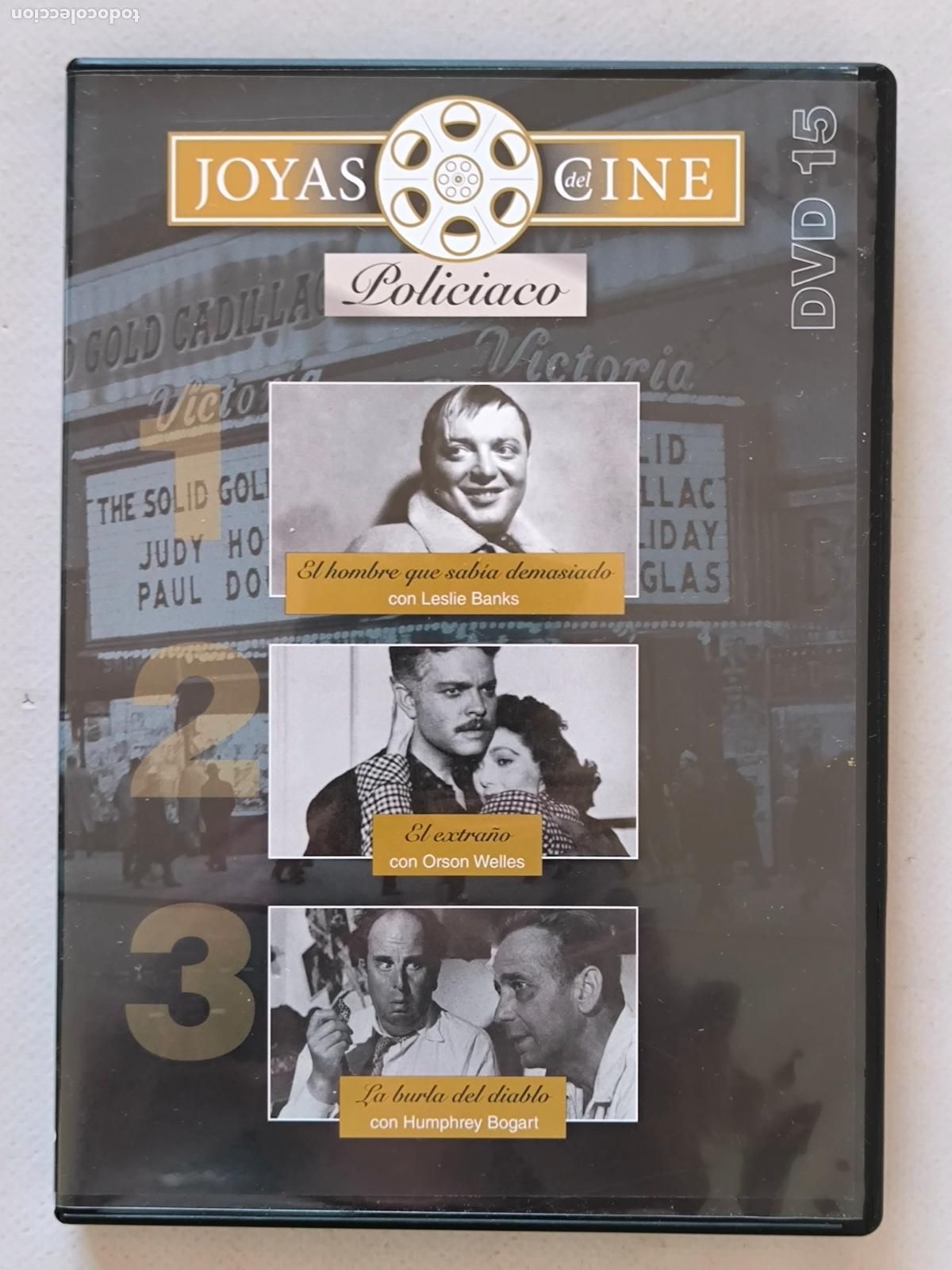 Cine: DVD EL HOMBRE QUE SABIA DEMASIADO / EL EXTRA&Ntilde;O / LA BURLA DEL DIABLO - JOYAS DEL CINE N&ordm; 15 (010)