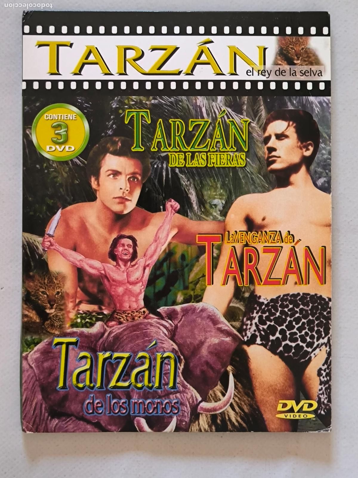 Cine: DVD TARZAN DE LAS FIERAS / LA VENGANZA DE TARZAN / TARZAN DE LOS MONOS - 3 PELICULAS (010)