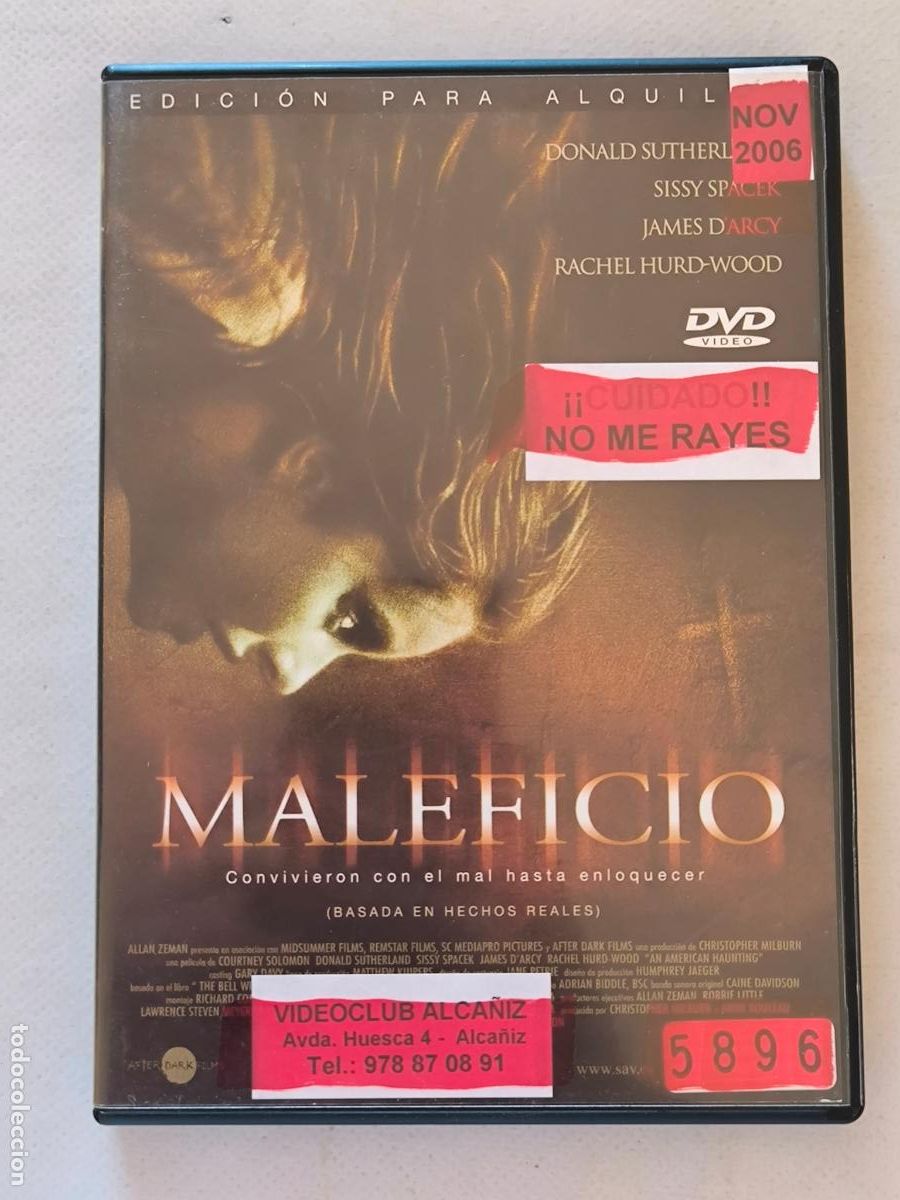 Cine: DVD MALEFICIO - EDICION DE ALQUILER - LEER DESCRIPCI&Oacute;N (015)
