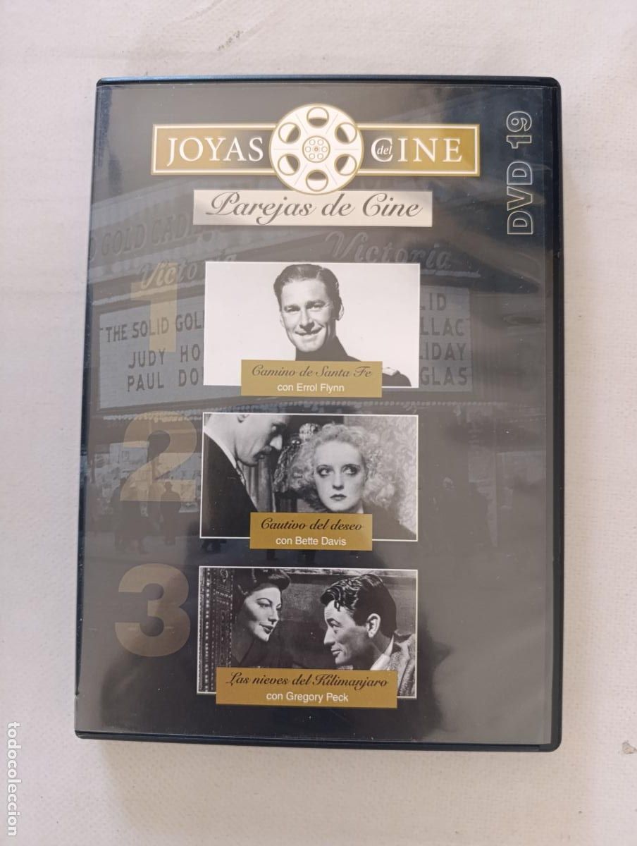 Cine: DVD CAMINO DE SANTA FE / CAUTIVO DEL DESEO / LAS NIEVES DEL KILIMANJARO - PAREJAS DE CINE (025)