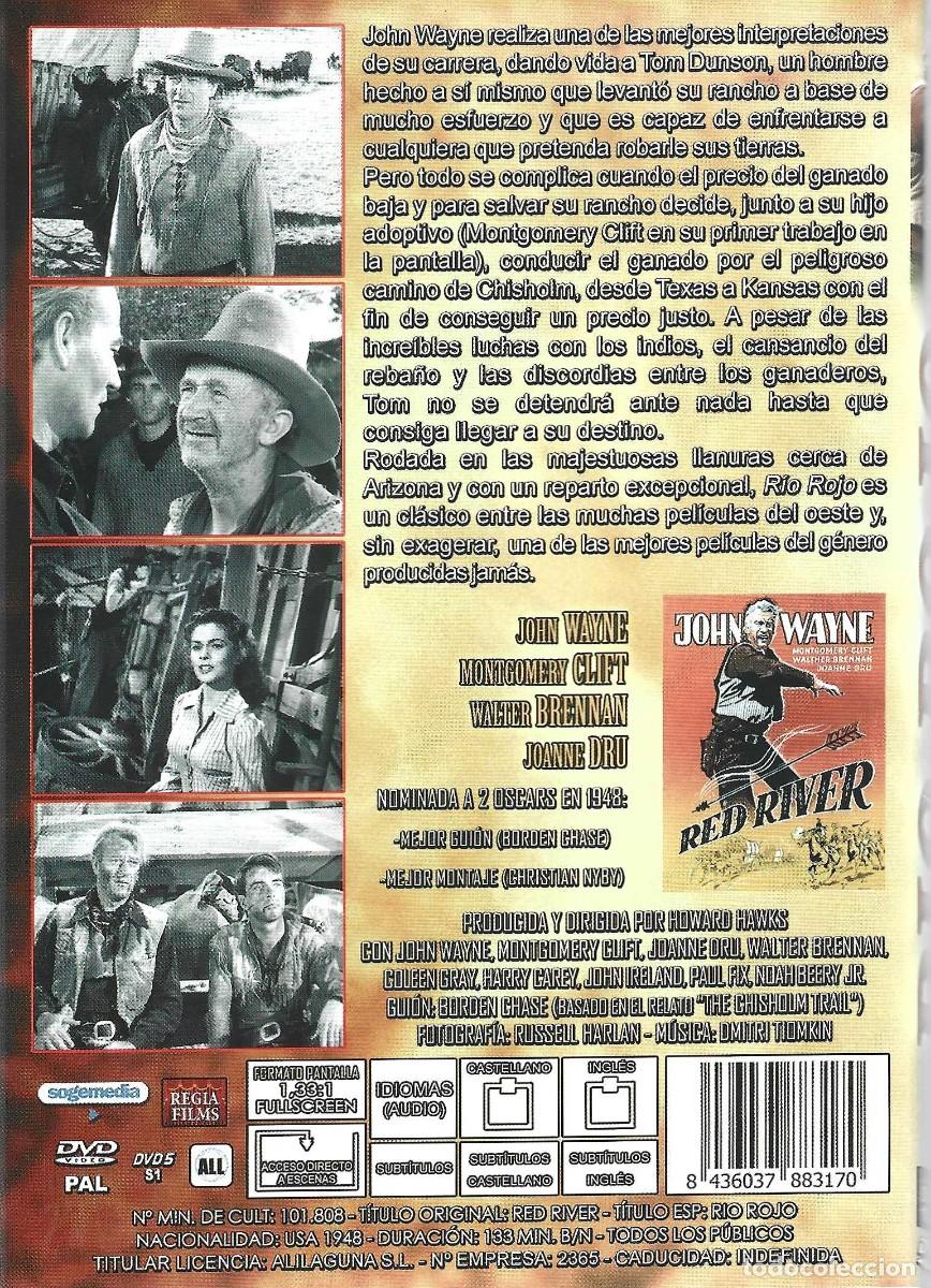 Cine: RIO ROJO JOHN WAYNE (DVD).... - Foto 2