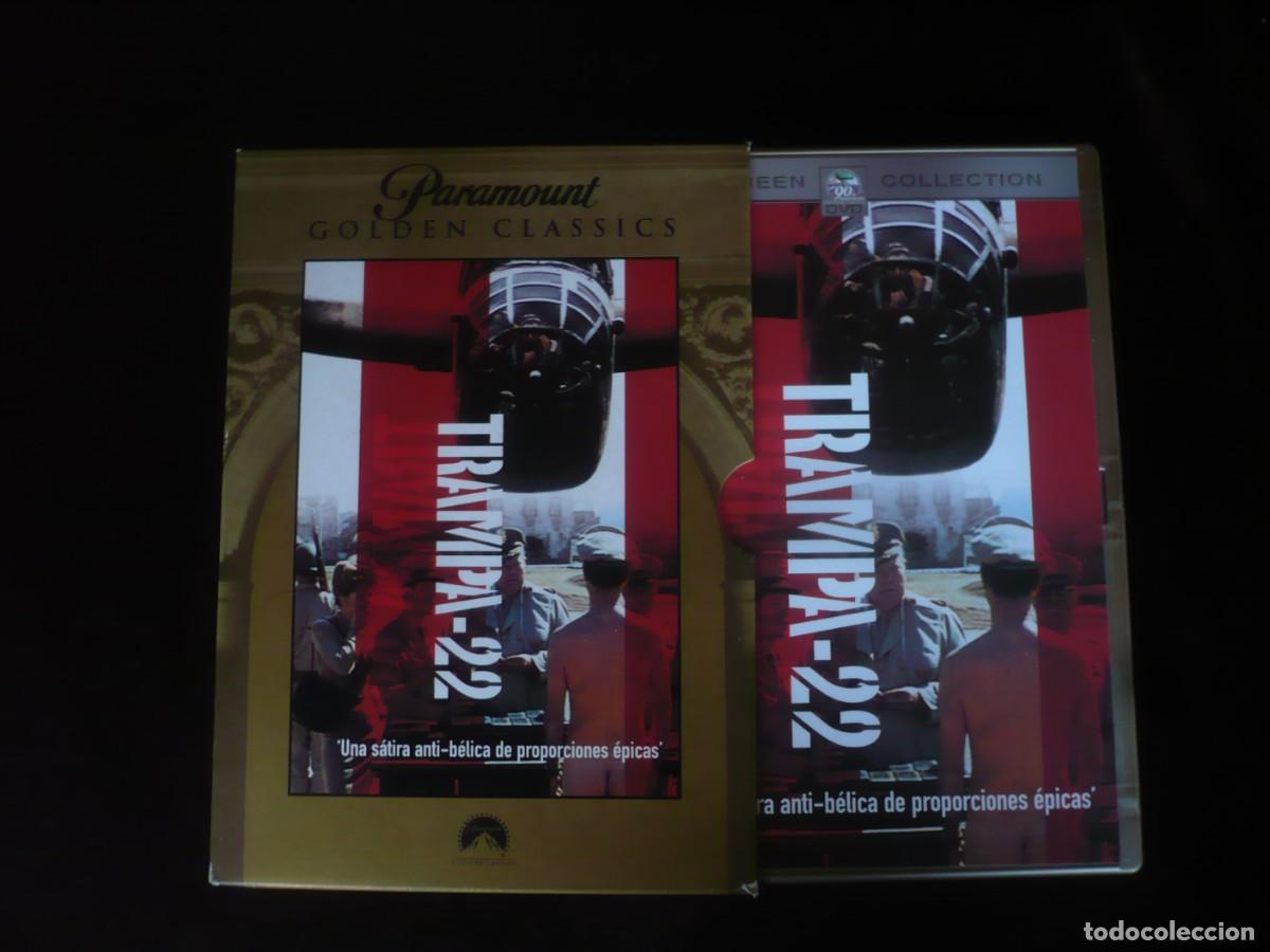 Cine: trampa-22 - dvd como nuevo con librito + folleto + carteles originales de cine