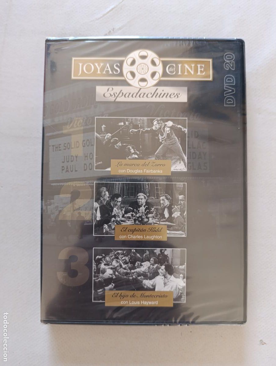 Cine: DVD LA MARCA DEL ZORRO / EL CAPITAN KIDD / EL HIJO DE MONTECRISTO - CINE ESPADACHINES (025)