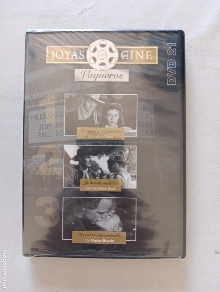 Cine: DVD EL ANGEL Y EL PISTOLERO / LA HORDA MALDITA / EL ROSTRO IMPENETRABLE - CINE VAQUEROS (035)