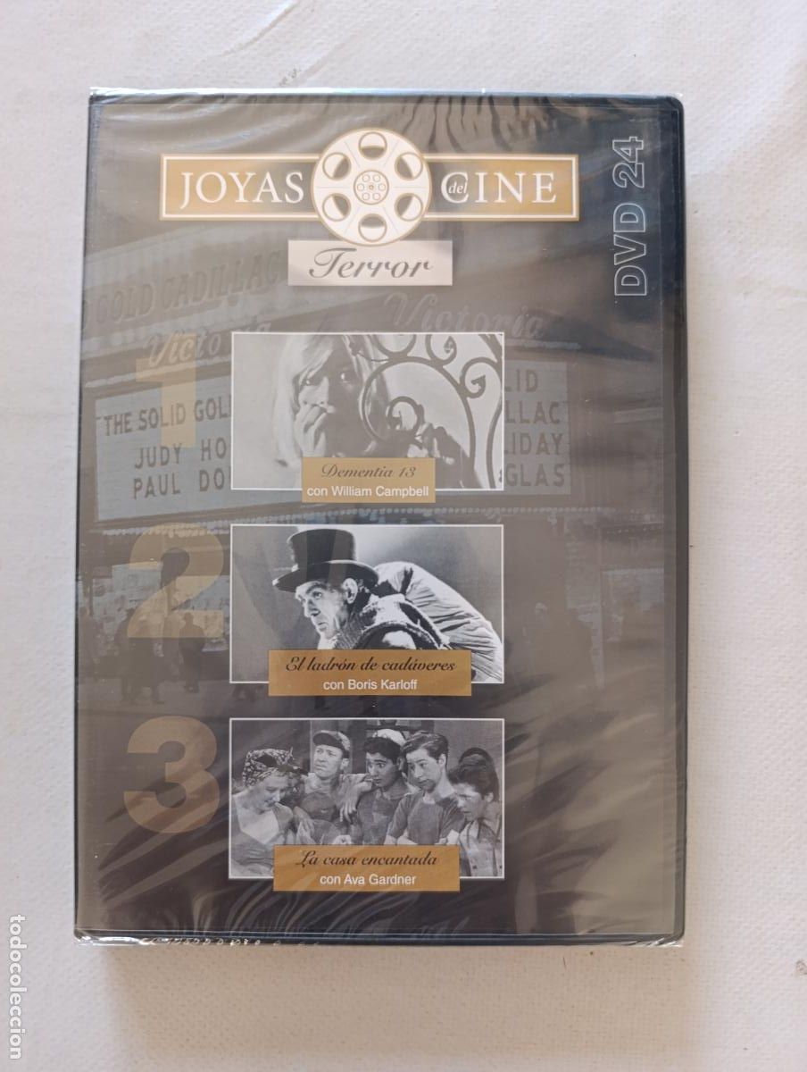 Cine: DVD DEMENTIA 13 / EL LADRON DE CADAVERES / LA CASA ENCANTADA - CINE TERROR - NUEVO, PRECINTADO (035)