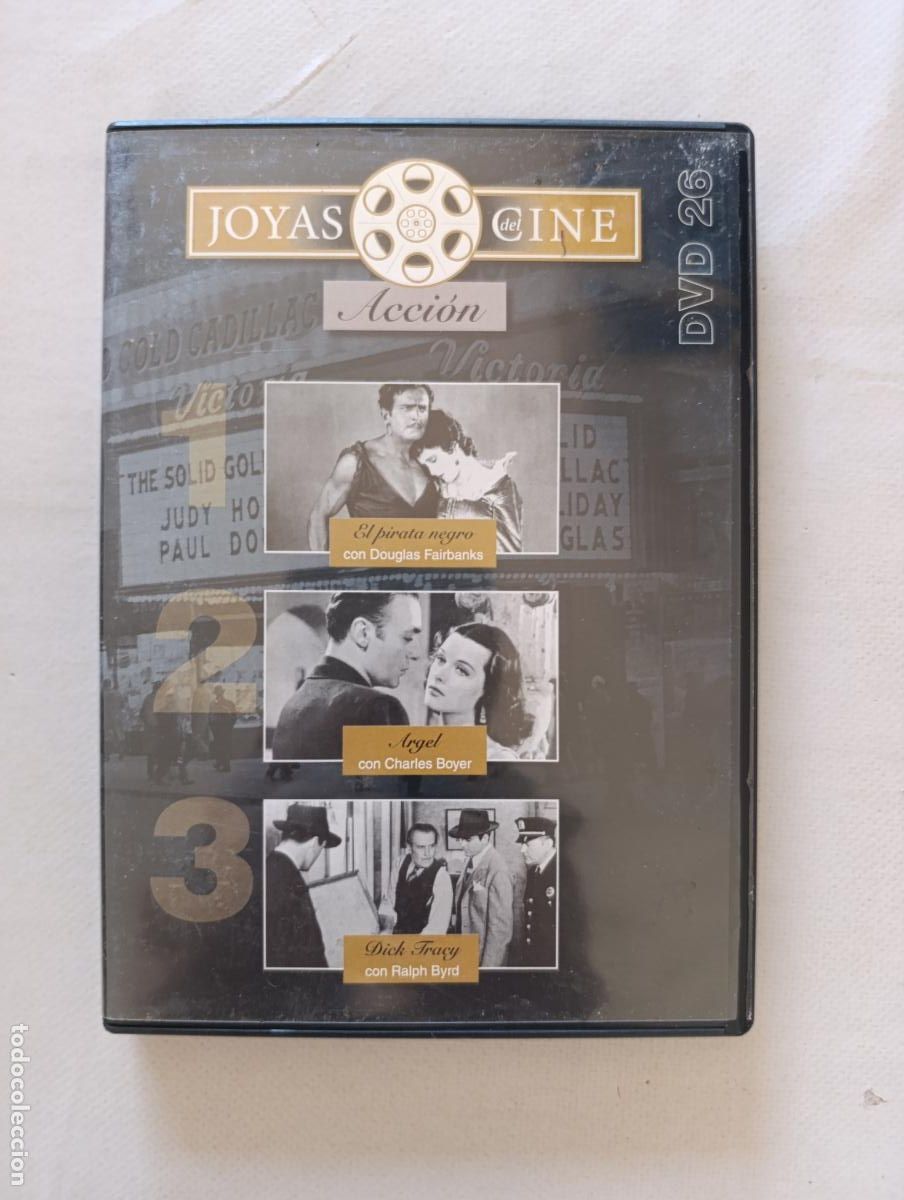 Cine: DVD EL PIRATA NEGRO / ARGEL / DICK TRACY - JOYAS DEL CINE DE ACCION (158)