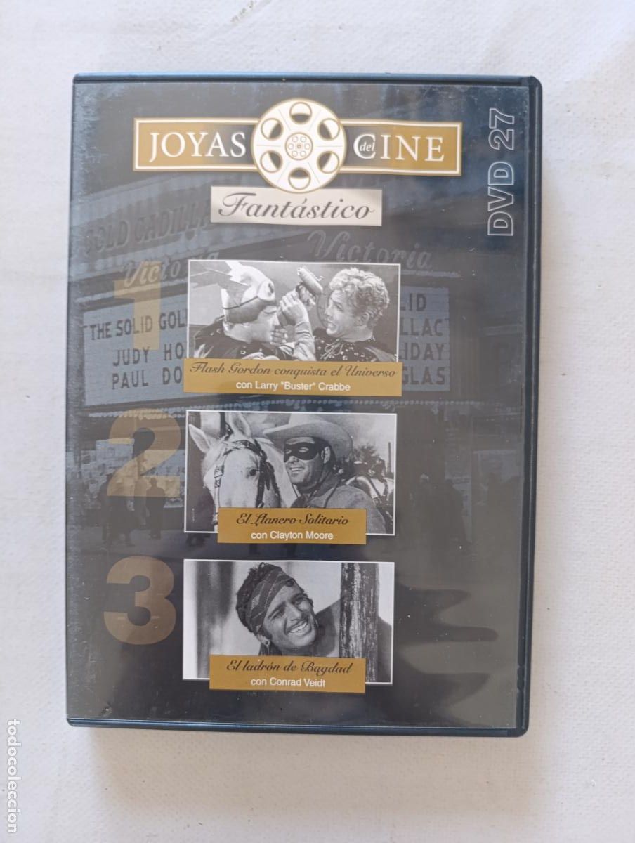 Cine: DVD FLASH GORDON CONQUISTA EL UNIVERSO / EL LLANERO SOLITARIO / EL LADRON DE BAGDAD (158)