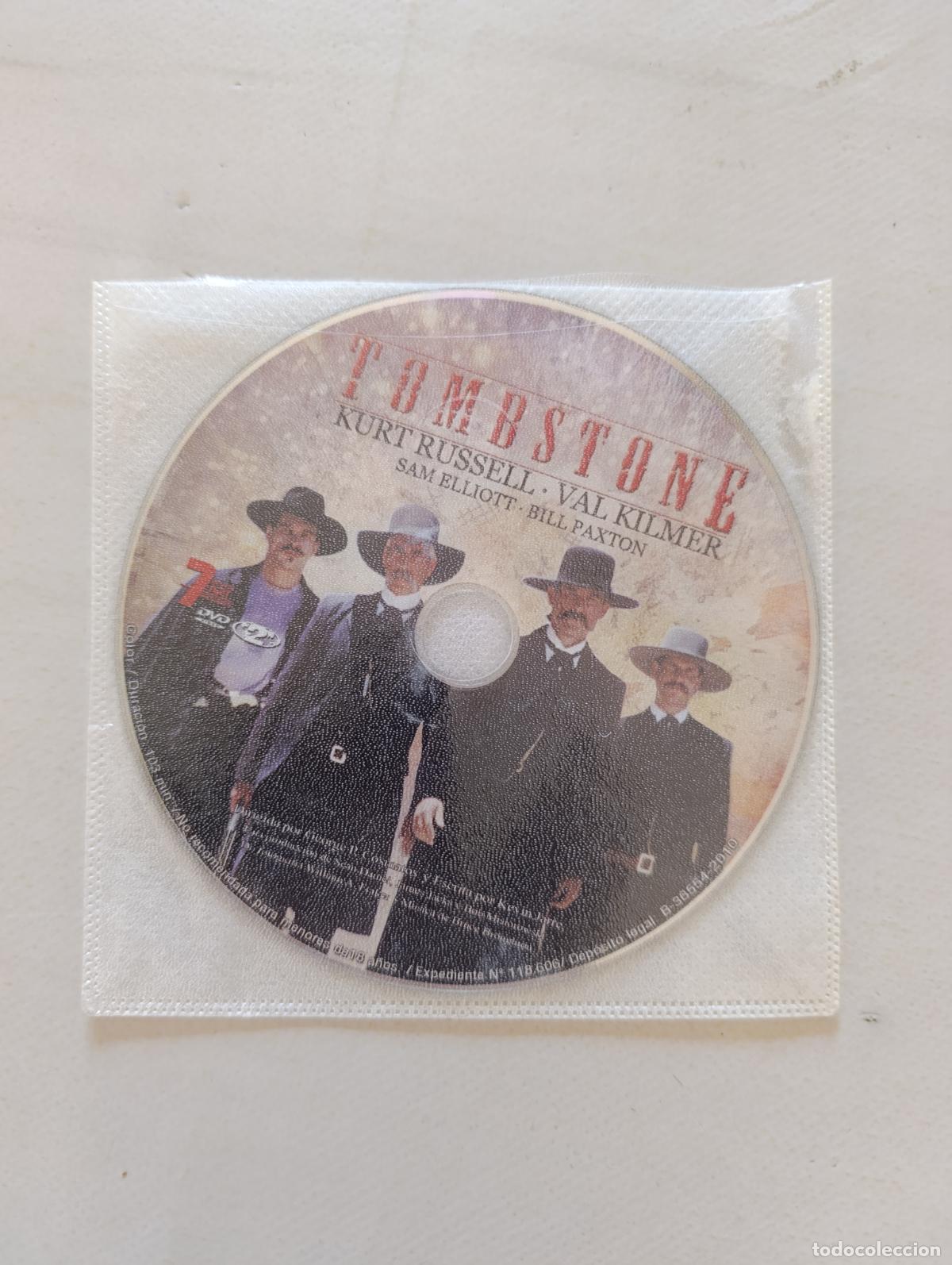 Cine: DVD TOMBSTONE (LA LEYENDA DE WYATT EARP) - SOLO DISCO, SIN CAJA NI CARATULA (160)