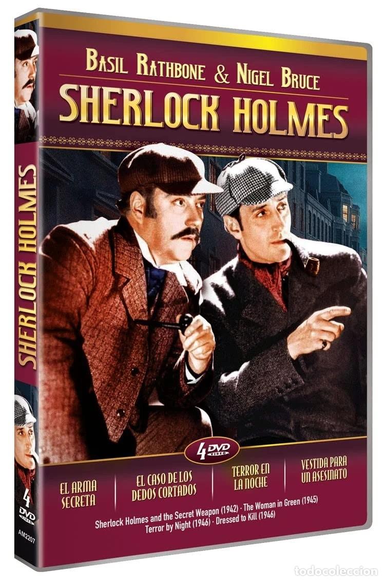 Cin&eacute;ma: Pack Sherlock Holmes La Mujer de Verde + El Arma Secreta + Terror en la Noche + Vestida para Matar [