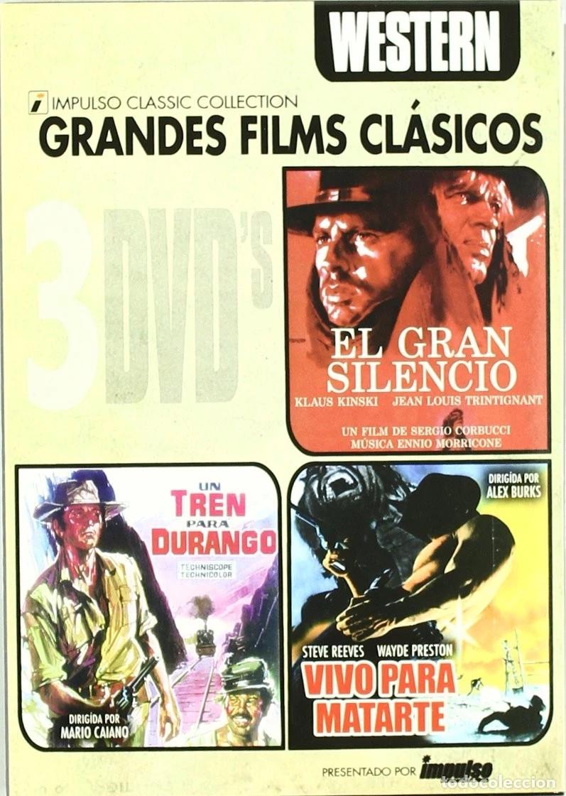 Cinema: Triple Packs Western 1 :El Gran Silencio+Un Tren Para Durango+Vivo Para Matarte [DVD]