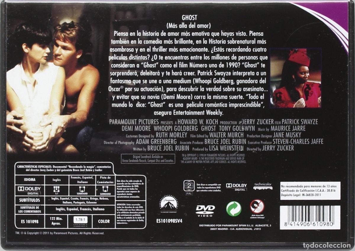 Cine: Ghost (Edici&oacute;n Horizontal) [DVD] - Foto 2