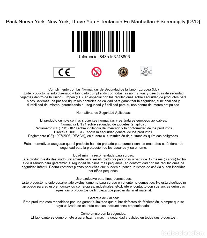 Cinema: Pack Nueva York: New York, I Love You + Tentaci&oacute;n En Manhattan + Serendipity [DVD]